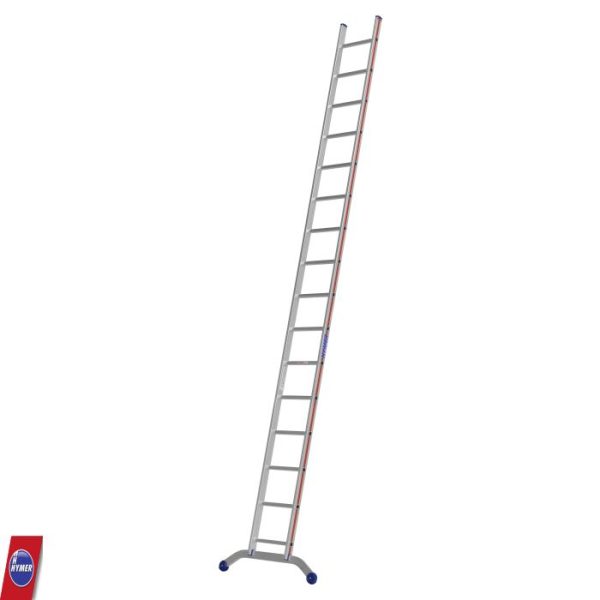 Extra lange Hymer 6011 ladder met 16 treden en verbrede basis