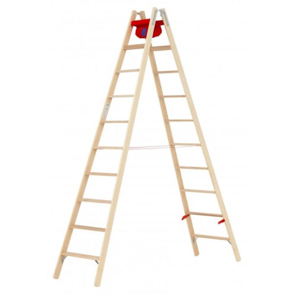Hymer houten trap 7149920 – 2x10 treden met gereedschapstas