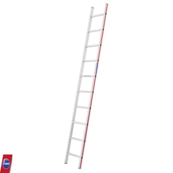 Hymer enkele ladder 4011 met 10 treden – robuuste aluminium trap