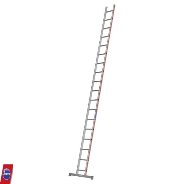 Hymer 4011 enkele ladder met 18 treden – lange aluminium uitvoering