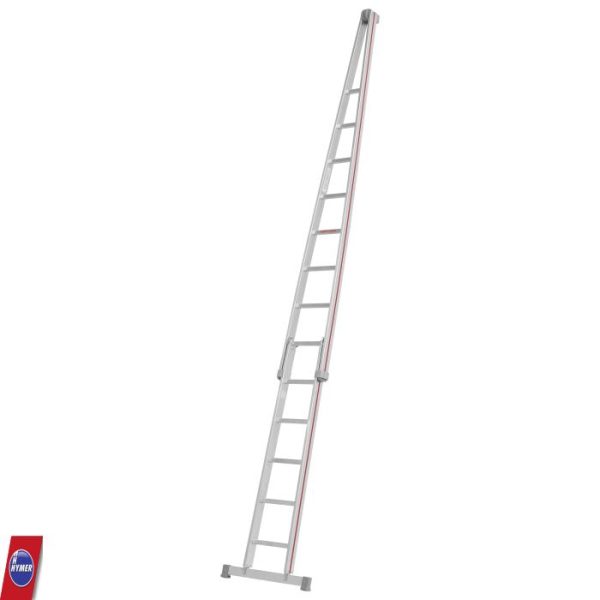 Hymer glazenwasserladder 501713 – 2-delige ladder met 13 sporten voor professioneel gevelonderhoud