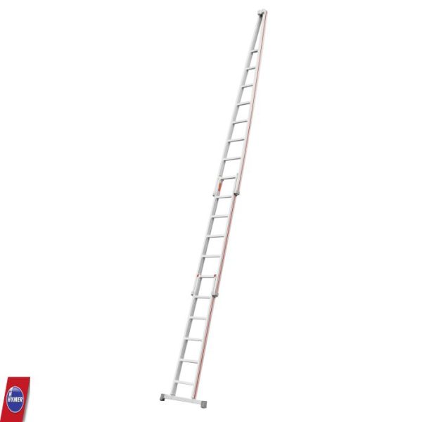 Hymer glazenwasserladder 501718 – 3-delige ladder met 18 sporten voor professioneel gevelwerk