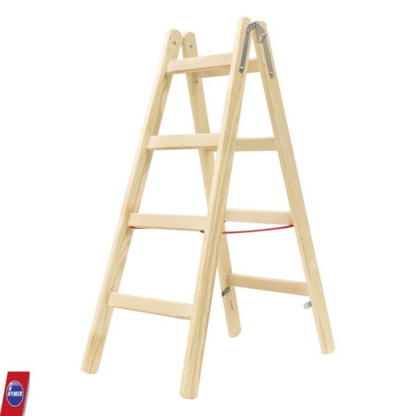 Hymer 2×4 houten ladder – tweezijdig beklimbare houten trap