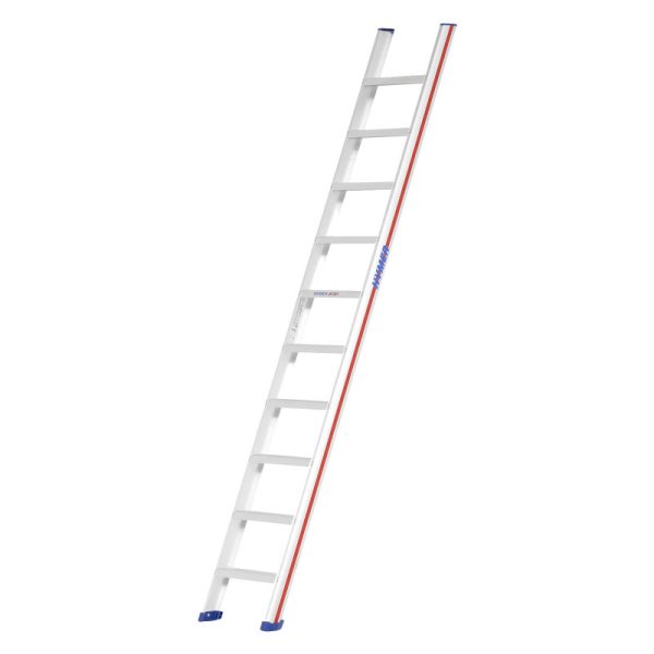 Enkele laddertrap van Hymer met 10 treden en antislip