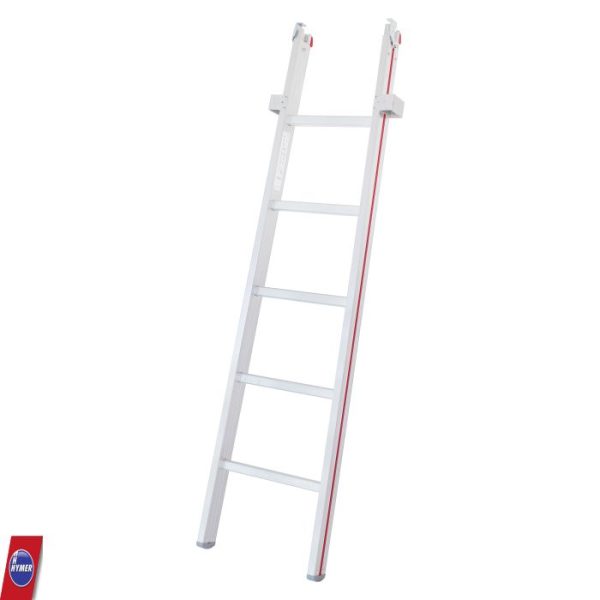 Hymer 5018 glazenwasserladder middendeel 5 sporten aluminium professioneel glasreiniging
