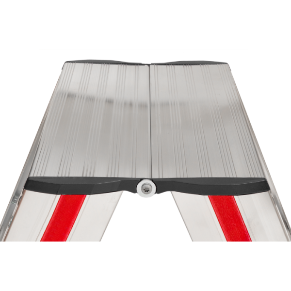 Hymer 6024 werkplatform detail aluminium geribbeld antislip bovenkant veilig