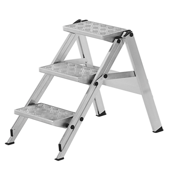 Hymer 6062 comforttrap 3 treden zijkant a-frame constructie stabiel platform