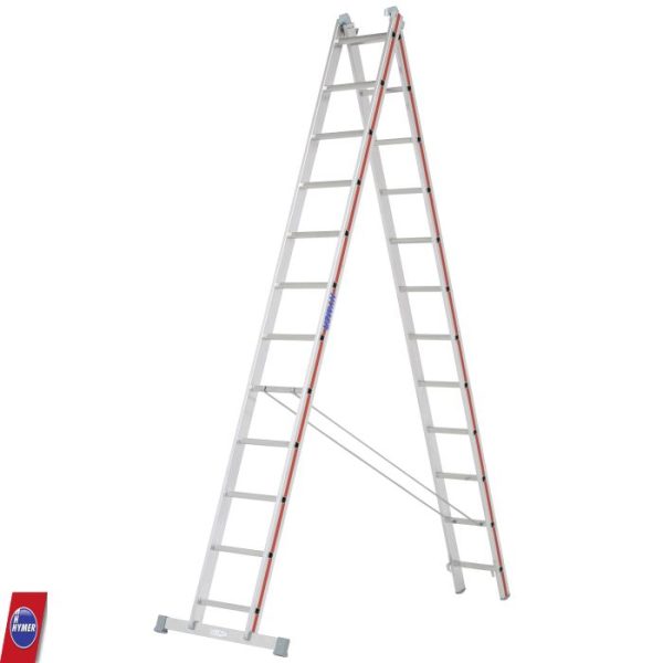 Reformladder 2x12 van Hymer voor intensief gebruik