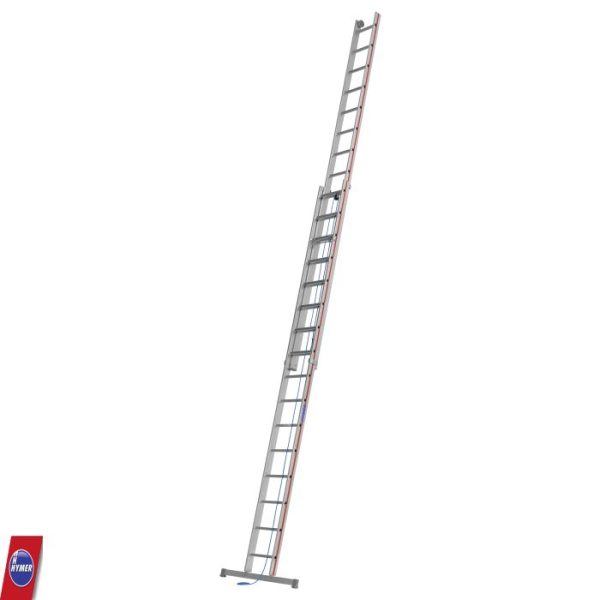 Hymer 4051 aluminium touwladder met 2x16 sporten voor werkhoogte tot 8,78 meter