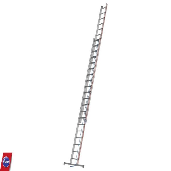 Extra lange Hymer 4051 ladder met 2x20 sporten en werkhoogte tot 10,68 meter