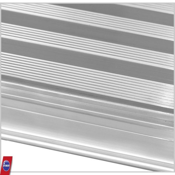 Geribbelde aluminium trede voor maximale grip