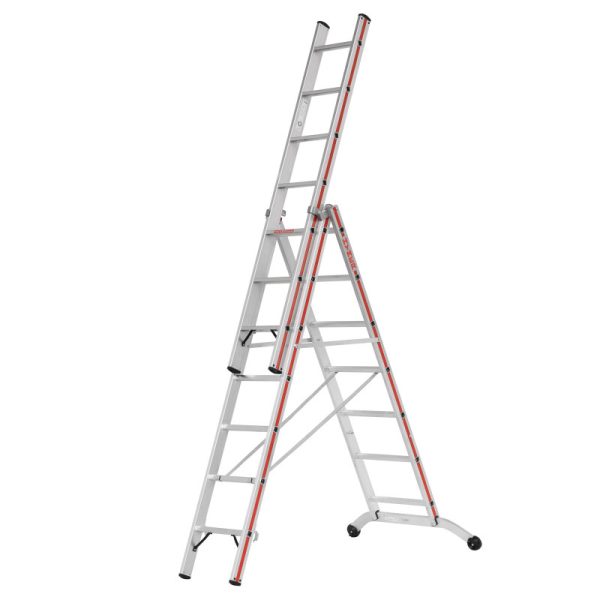 Hymer 6847 Reformladder met treden, driedelig