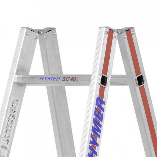 Hymer Vervangingsset Scharnieren voor Dubbele Ladders – Boommaat 60 mm & 71 mm