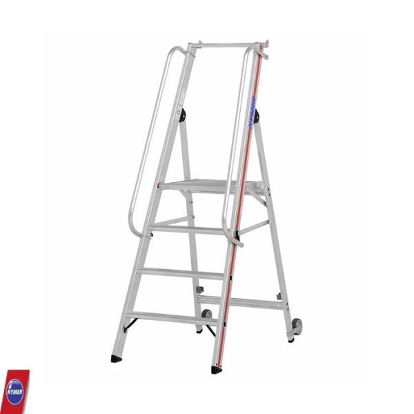 Hymer 8081 Platformtrap met kantelwielen en lange handrail