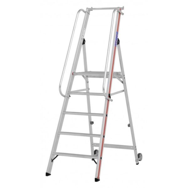 Hymer 8081 Platformtrap met kantelwielen en lange handrail - Afbeelding 2