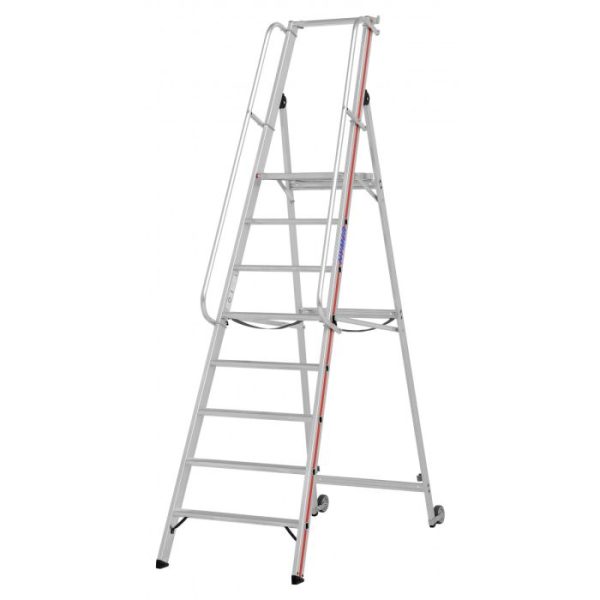 Hymer 8081 Platformtrap met kantelwielen en lange handrail - Afbeelding 4