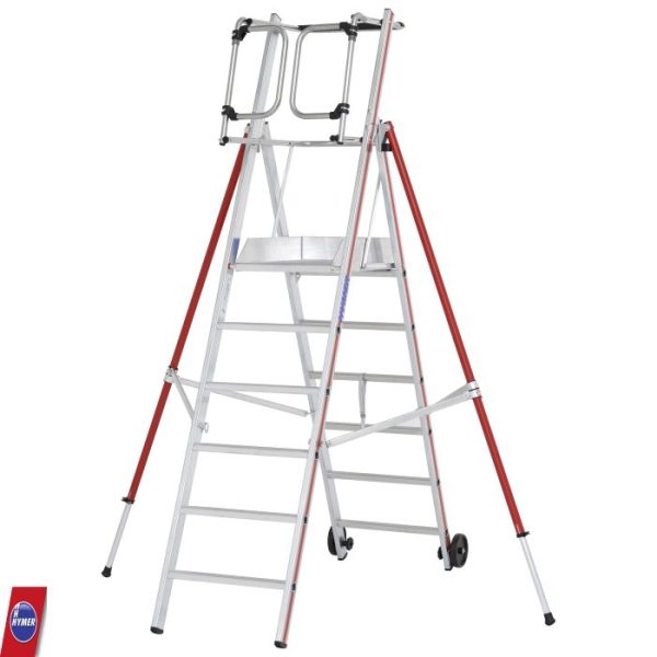 Hymer 8483 ProTect Platformladder – 3 t/m 8 treden - Afbeelding 3