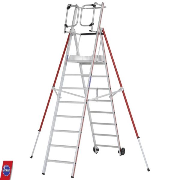 Hymer 8483 ProTect Platformladder – 3 t/m 8 treden - Afbeelding 4