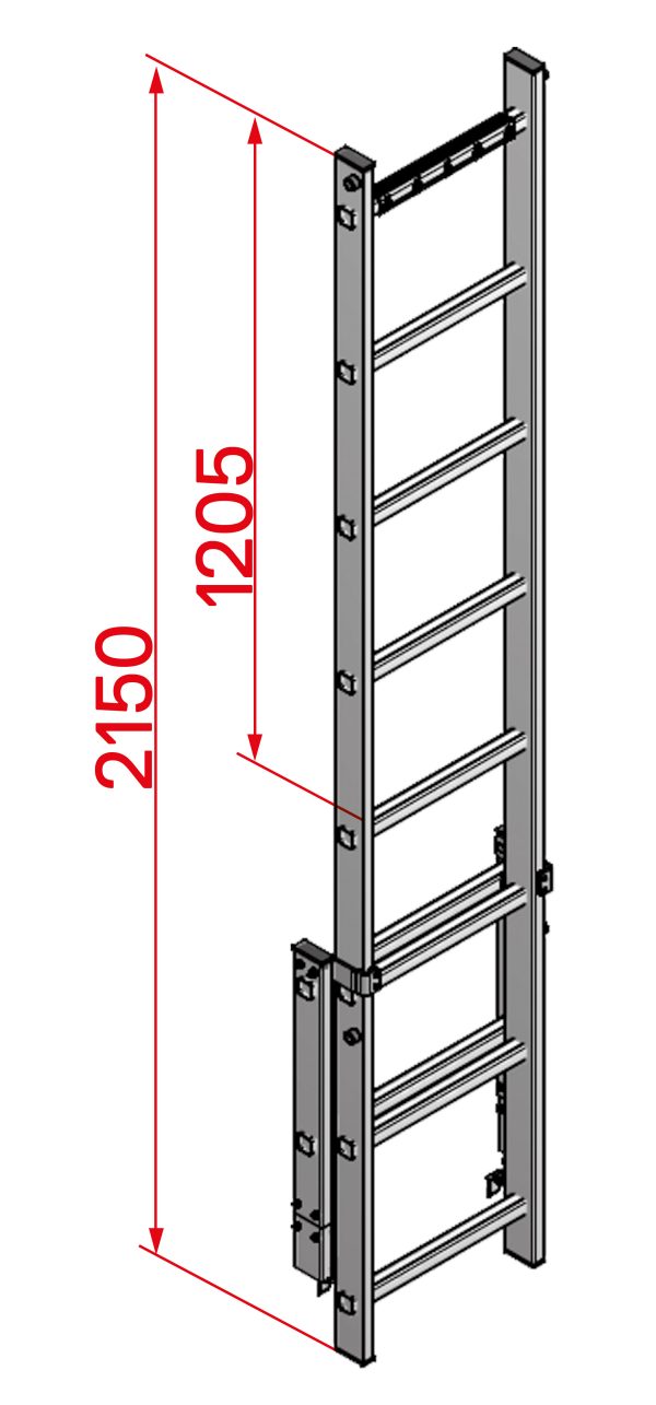 Hymer 0053345 Uittrekbare Steun – Aluminium