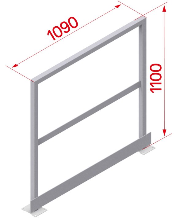 Hymer Leuning voor uitstap – gegalvaniseerd staal (1.090 mm & 2.000 mm)