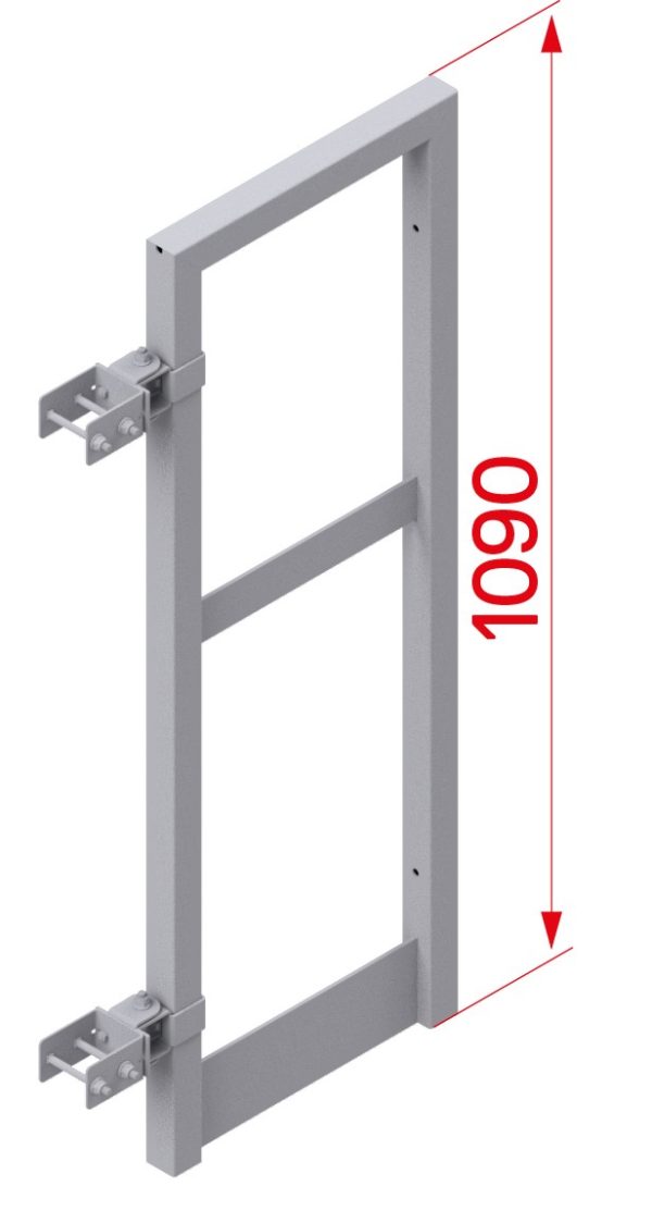 Hymer Doorloopbeveiliging, gegalvaniseerd staal – met of zonder schoprand