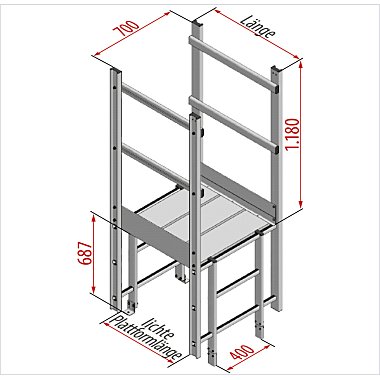 Hymer Uitstap breed met overstap – aluminium - Afbeelding 3