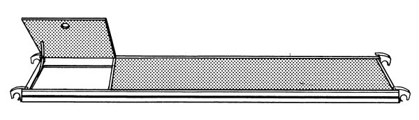 Hymer 607124 Platform met luik – 2,95 x 0,65 m