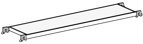 Hymer 607144 Opstapplatform – 2,95 x 0,55 m - Afbeelding 2