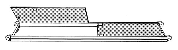 Hymer 627324 Platform met luik 2,95x0,65 m