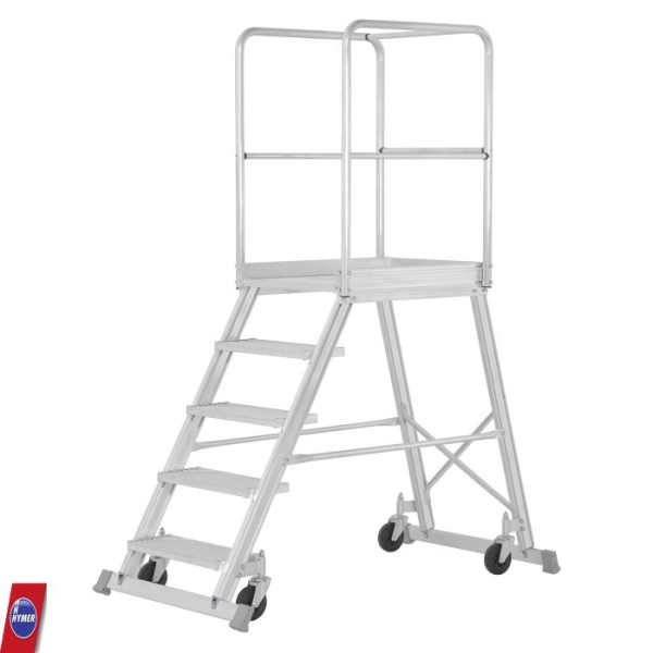 Hymer 6888 Magazijntrap verrijdbaar – Eenzijdig beklimbaar (3–8 treden) - Afbeelding 3