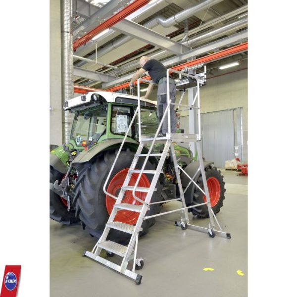 Hymer 6888 Magazijntrap verrijdbaar – Eenzijdig beklimbaar (3–8 treden) - Afbeelding 6